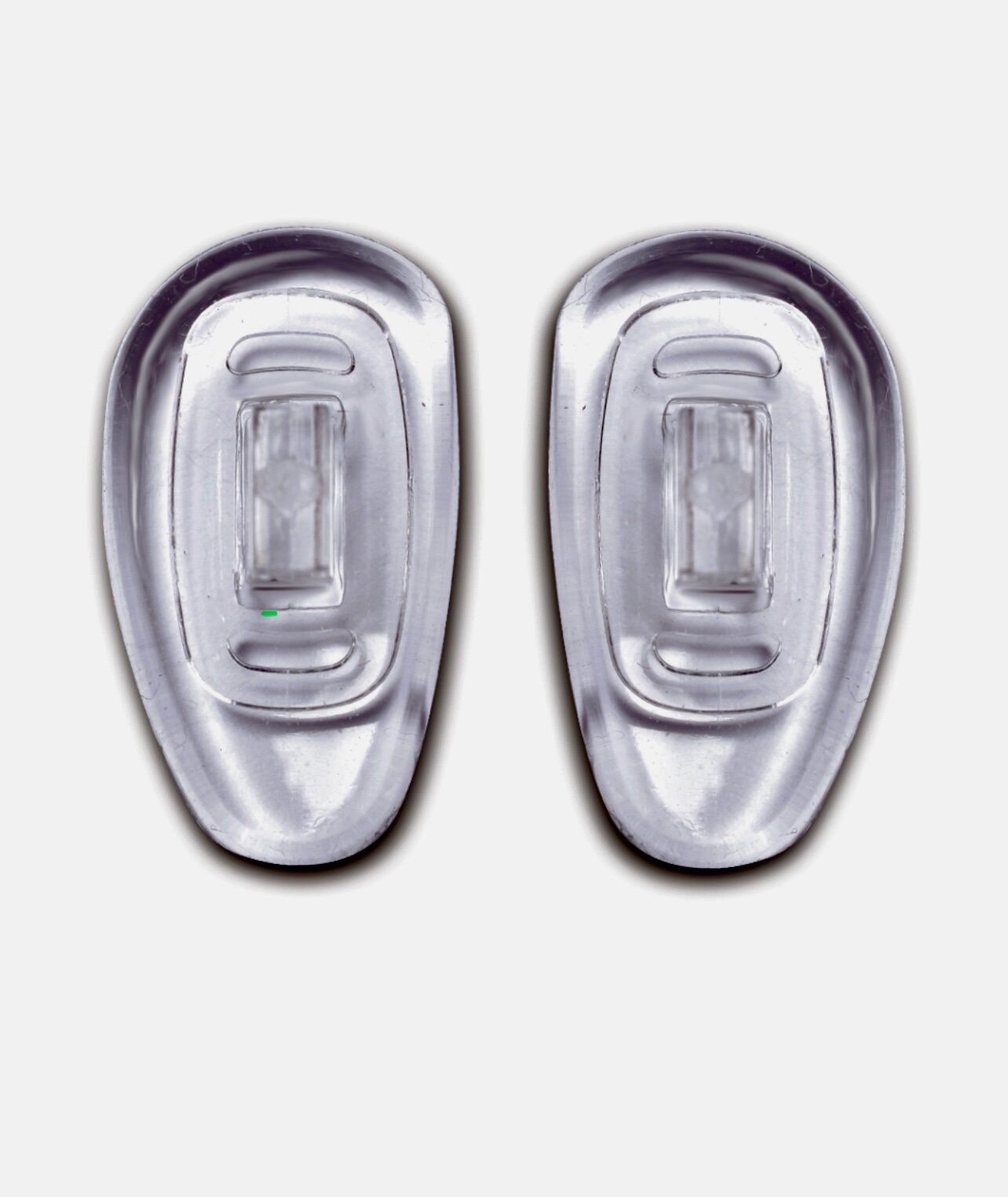 Носовые упоры OptiTech для очков, с пластиковой вставкой, повышенной комфортности, парные, "под защёлку", 2 пары
