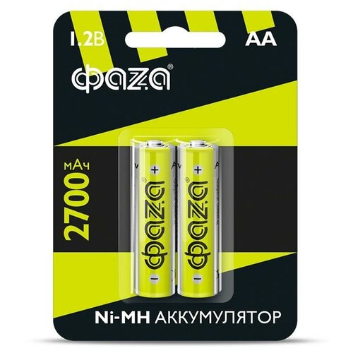 Аккумуляторные батарейки ФАZА BL-2, Ni-MH, 2700мАч, тип AA, 2 шт