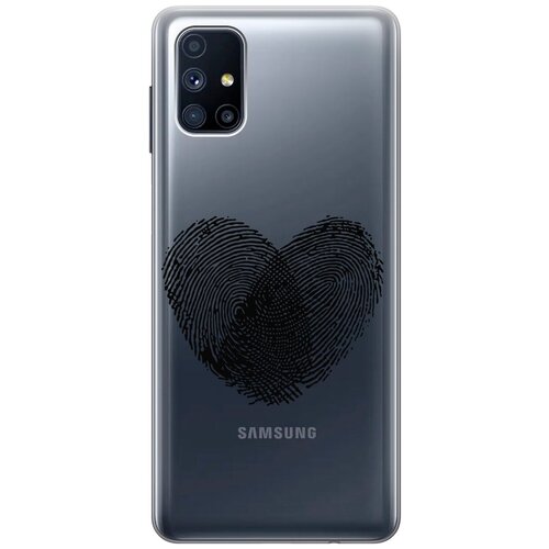 силиконовый чехол с принтом lovely fingerprints для samsung galaxy m51 самсунг м51 Силиконовый чехол с принтом Lovely Fingerprints для Samsung Galaxy M51 / Самсунг М51