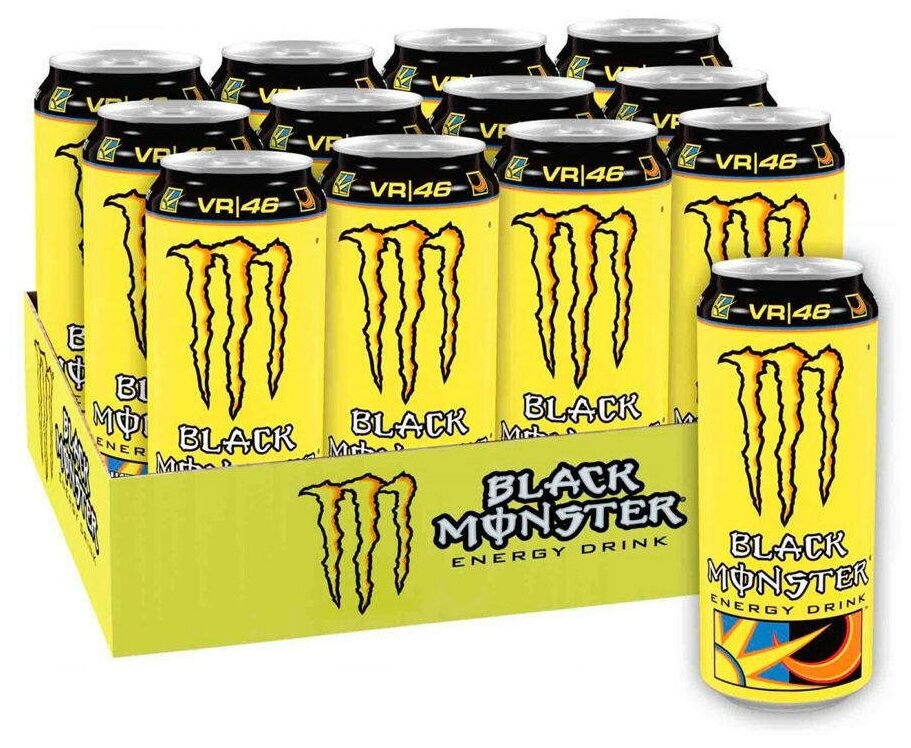 Энергетический напиток Black Monster Energy The Doctor 449 мл х 12 банок - фотография № 3