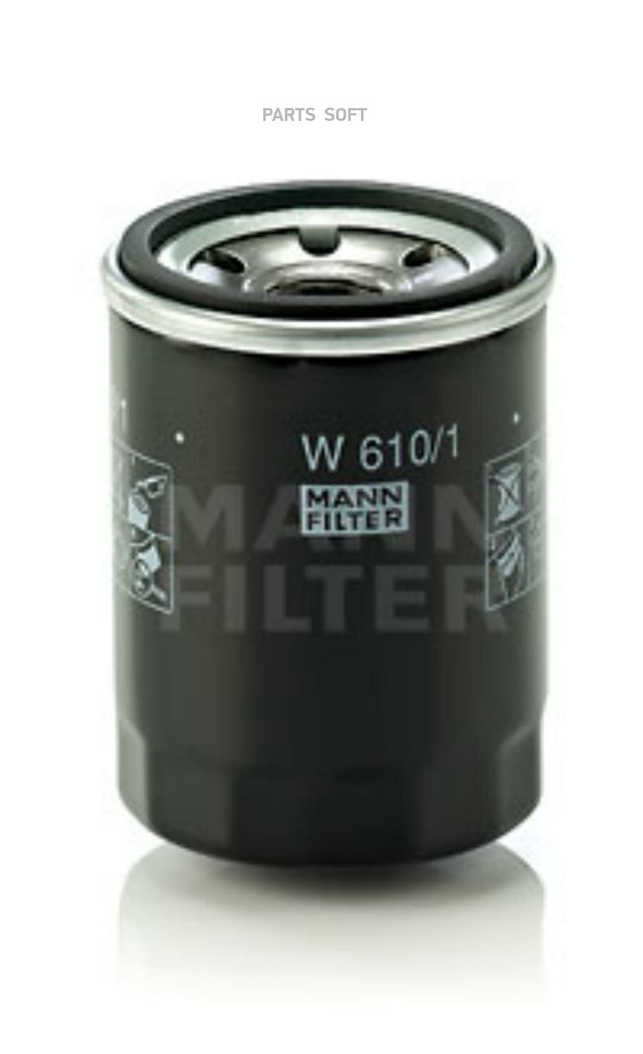 Фильтр масляный двигателя Mann-filter W6101