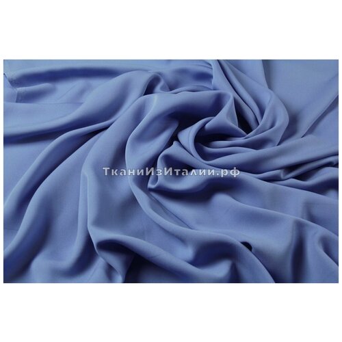 Ткань шелковое кади голубого цвета