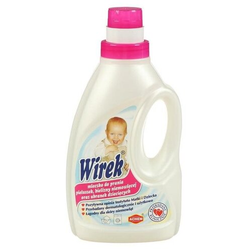 Жидкое средство для стирки Wirek, молочко, для детского белья и пелёнок, 1 л