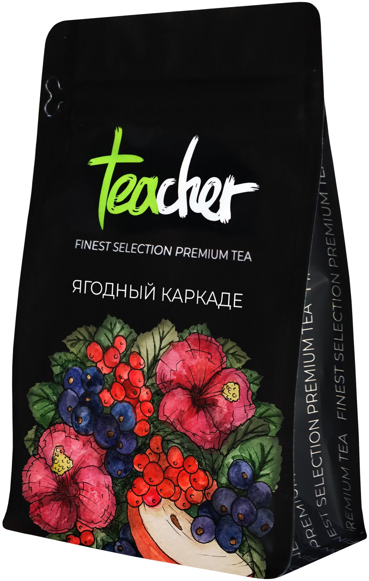Чай TEACHER Ягодный Каркаде 50 г фруктовый ягодный рассыпной - фотография № 3