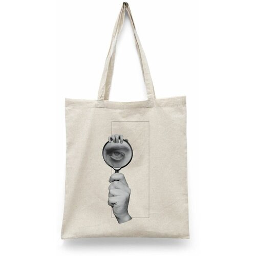 фото Сумка шоппер каждому своё, бежевый