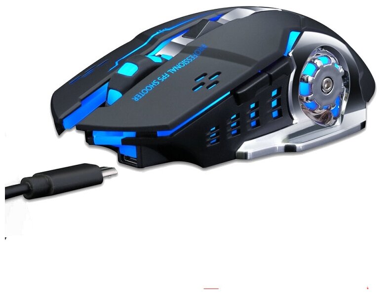 Мышь беспроводная игровая с подсветкой Sundy Q13 Black 109900₽