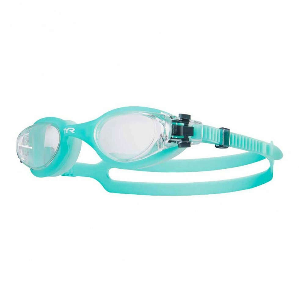 Очки для плавания женские TYR Vesi Femme LGHYBF-498, прозрачные линзы, бирюзовая оправа
