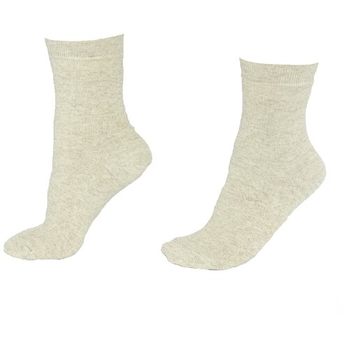 5 пар Лён Натуральный (бежевый) 100% Комплект носков мужских, носки мужские размер 29, 43, 44