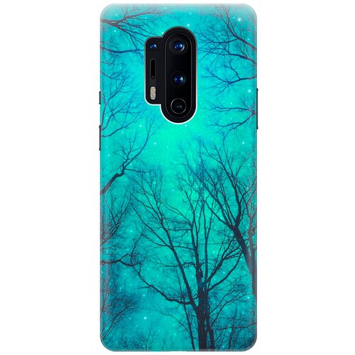 фото Re:pa накладка transparent для oneplus 8 pro с принтом "голубое небо в ветках"