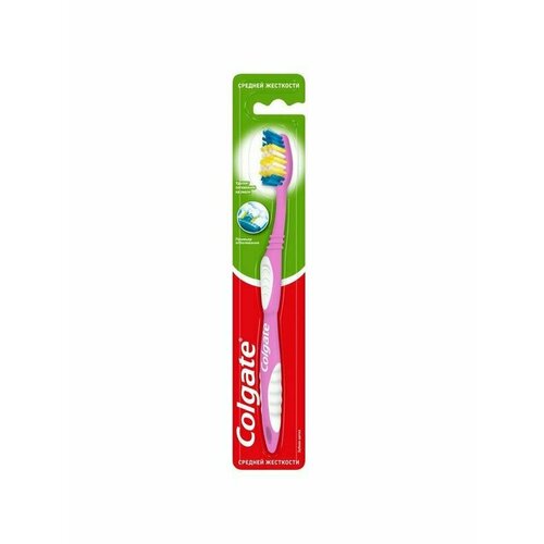 COLGATE Щетка зубная средней жесткости Премьер Отбеливания