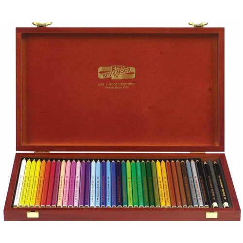 Карандаши цветные KOH-I-NOOR Polycolor, 36 цв, грифель 3,8 мм, заточенные