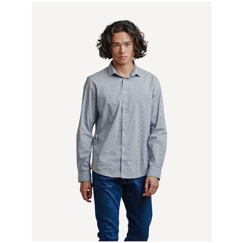 Рубашка, Цвет Серо-голубой, Размер XL