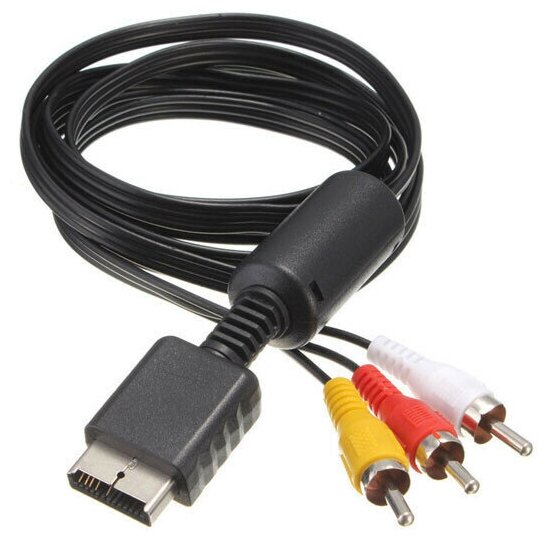 Кабель для Sony PlayStation, cable 3 AV, тюльпаны для PS, PS1, PS2, PS3