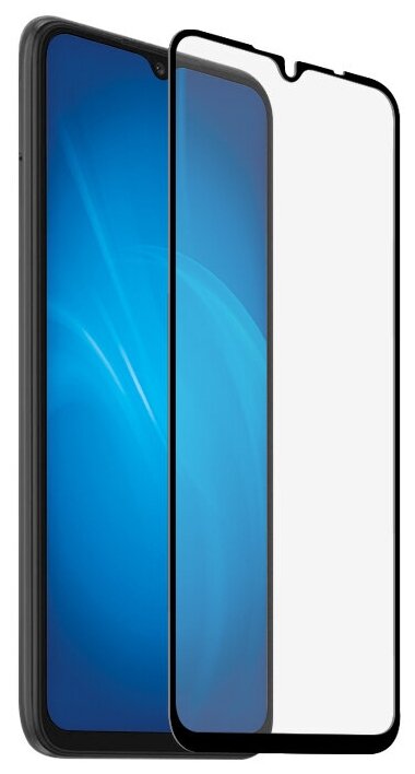 Защитное стекло для экрана DF xiColor-81 для Xiaomi Redmi 9A/9C, 1 шт, черный [df ] - фото №2
