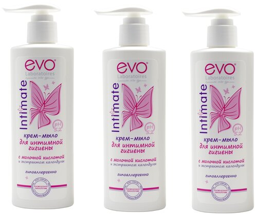 EVO laboratoires крем-мыло для интимной гигиены Intimate, без отдушки, 200 мл