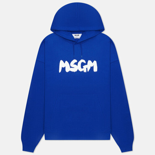 фото Толстовка msgm, силуэт прямой, размер s, синий