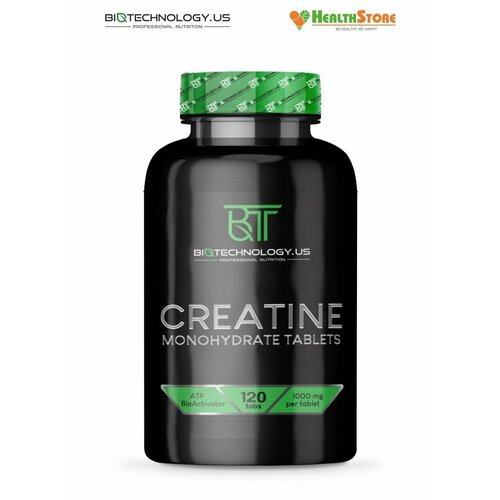 Biotechnology.US Creatine Monohydrate Tablets 120 жевательных таблеток со вкусом