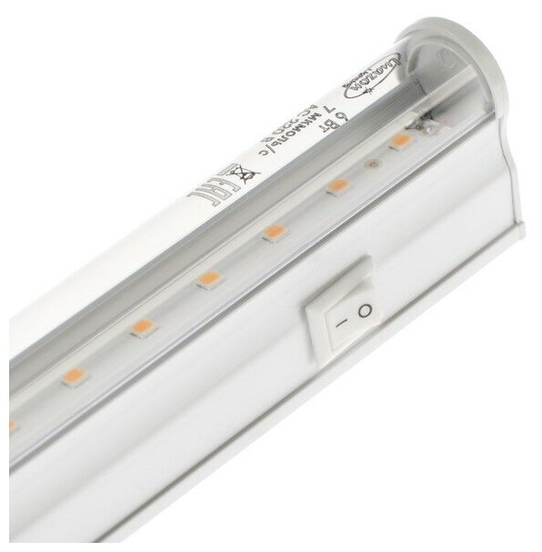 Фитосветильник светодиодный Luazon, 6 Вт, 300 мм, IP40, 220 В, полноспектральный 7064502
