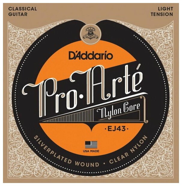 D'ADDARIO EJ43 Light 27-42 струны для классической гитары