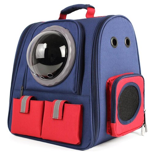 Стильный рюкзак ZOOWELL Petsy для перевозки животных, синий (QCB-025/Dblue)