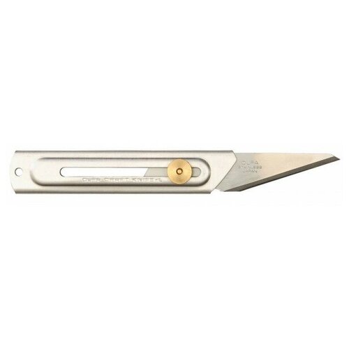 фото Нож хозяйственный с выдвижным лезвием, корпус и лезвие из нержавеющей стали, 20мм olfa ol-ck-2