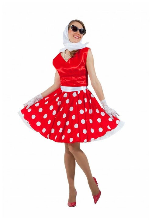 Платье ПТИЦА ФЕНИКС, размер 44, белый, красный