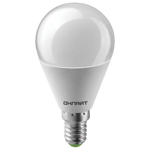 Лампочка ОнЛайт LED E14 10W 230V 6500K OLL-G45-10-230-6.5K-E14 61 967