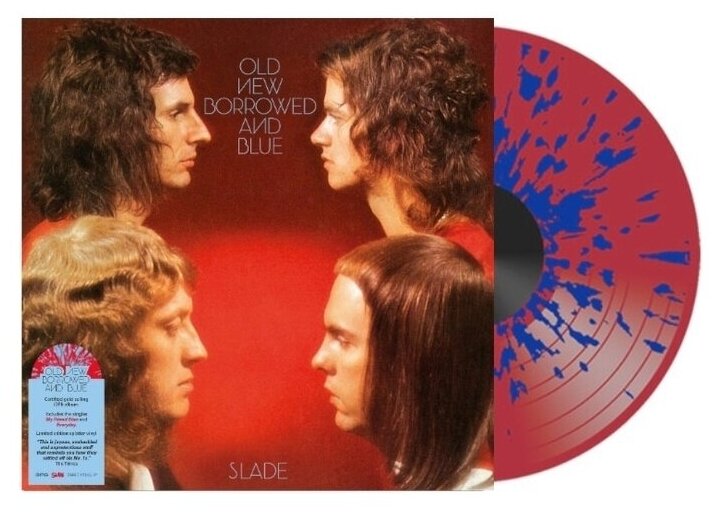 Виниловая пластинка Slade. Old New Borrowed And Blue. Red & Blue Splatter (LP)