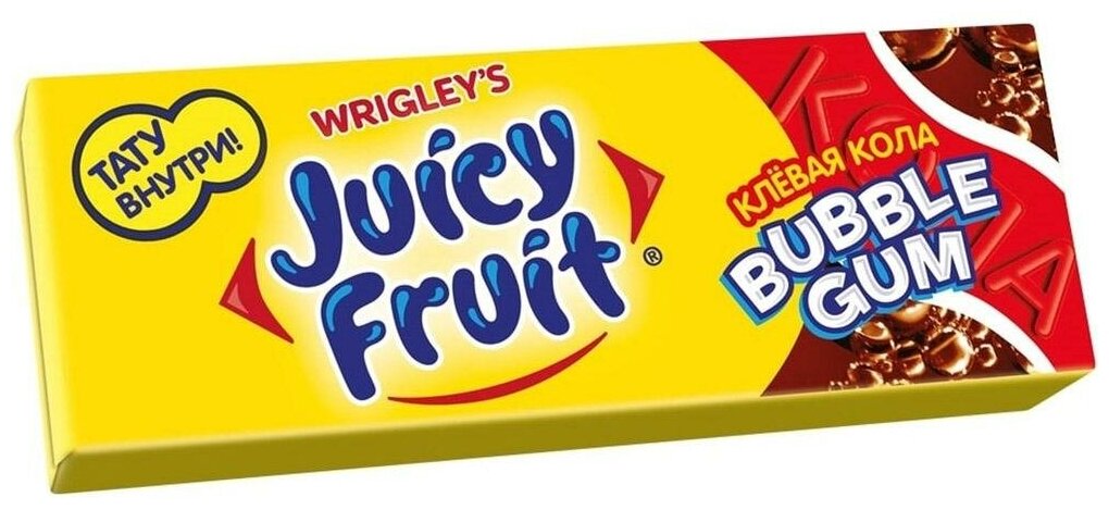 Juicy Fruit жевательная резинка Клевая кола 24 шт13.8 гр - фотография № 3