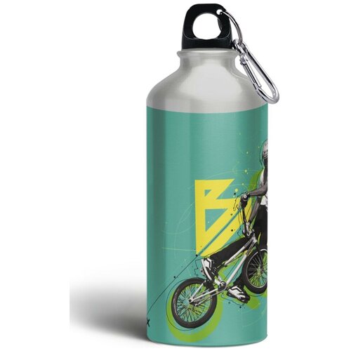 фото Бутылка спортивная,туристическая фляга, 500мл с карабином спорт bmx велосипед - 269 brutbottle