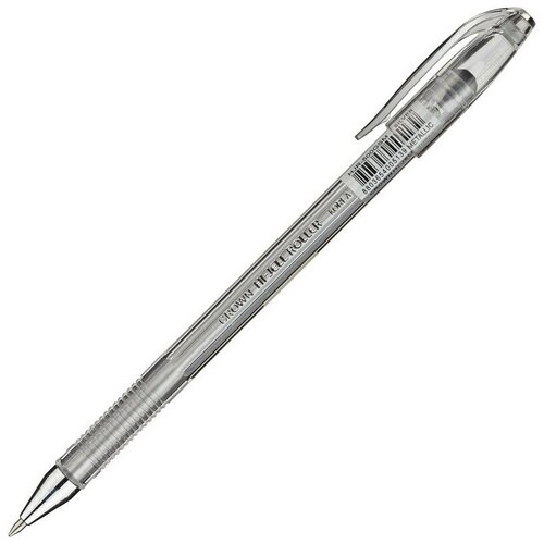 Ручка гелевая Crown Hi-Jell Metallic серебро металлик, 0,7 мм, 12 шт ручка гелевая crown hi jell metallic серебро металлик 0 7мм 12 шт