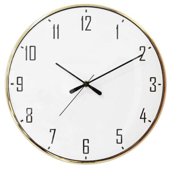 Часы настенные Apeyron ML200-915 33 см металл цвет золотой