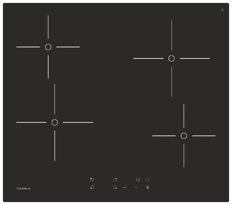 Варочная поверхность Darina PL E323 B черный