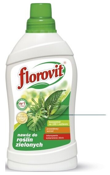 Удобрение Флоровит (Florovit) для лиственных растений жидкое, 1 л - фотография № 3