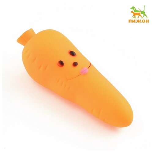 Игрушка пищащая Морковка для собак, 12 см