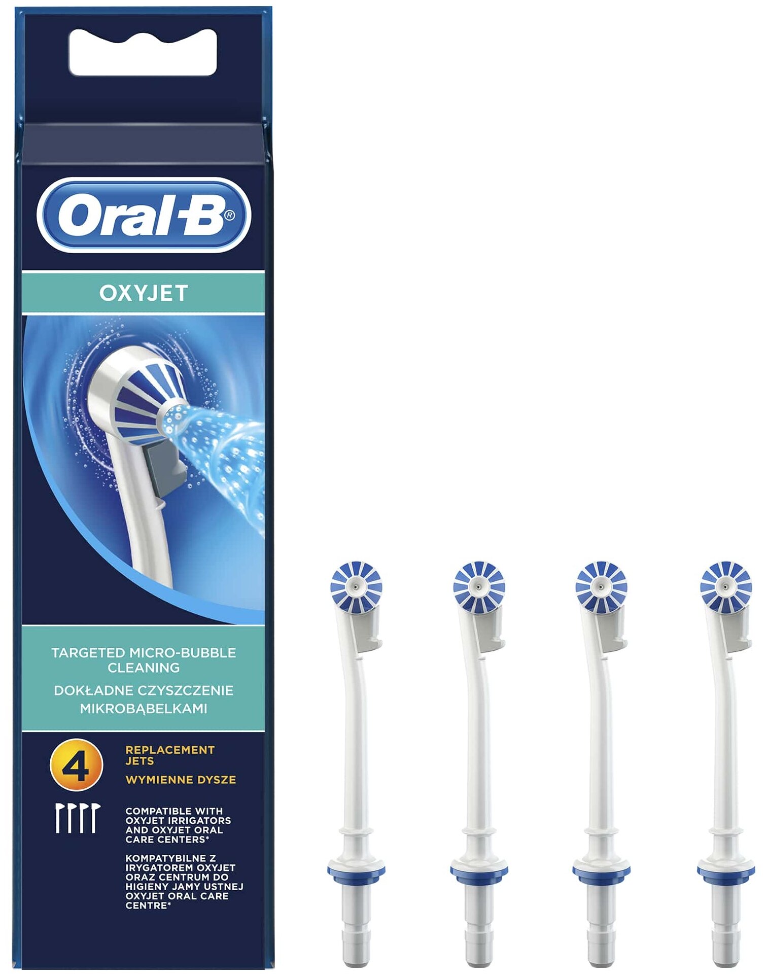 Стандартные насадки для ирригаторов Braun Oral-B (4 шт)