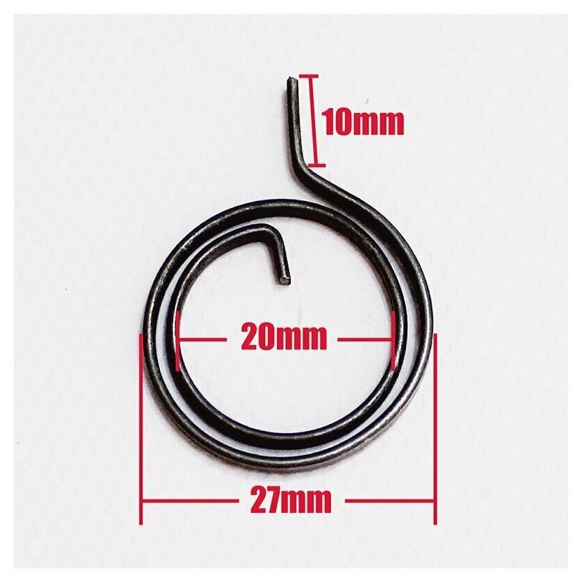 фото Возвратные пружины для дверных ручек два оборота плоские 5 шт в комплекте.