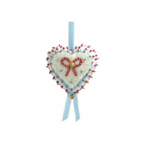 Набор для творчества - елочная игрушка Пряничное сердце (красное) набор для творчества елочная игрушка пряничное сердце красное 7 см fs 154