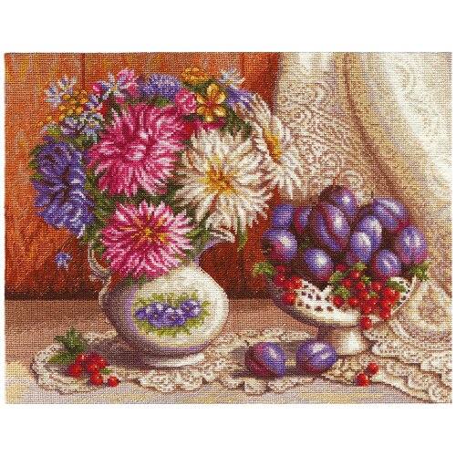 фото Набор для вышивания panna n-1294 натюрморт с астрами