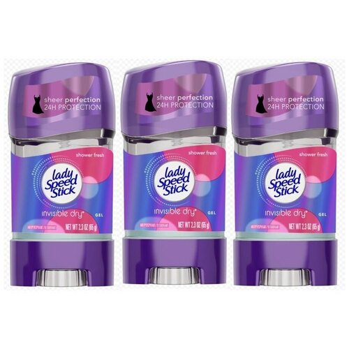 LADY SPEED STICK гелевый дезодорант стик SHOWER FRESH гель 3 шт по 65 мл