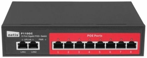 Коммутатор Netis 8POE+2XGE P110GC - фото №4