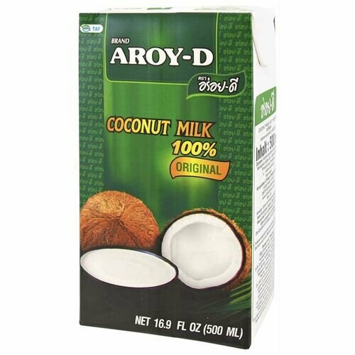 Молоко кокосовое Aroy-D Original 60% 17%, 500 г, 500 мл