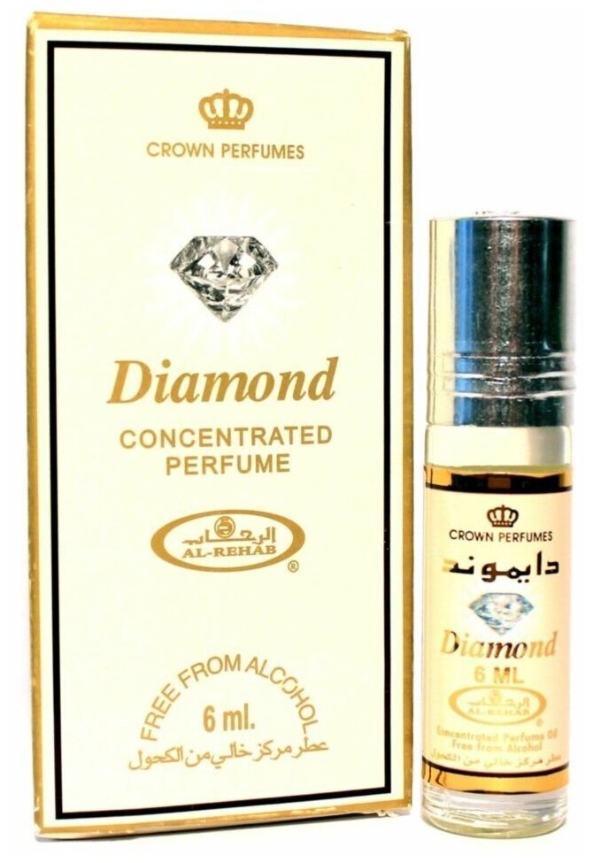 Арабские масляные духи Diamond Al-Rehab («Бриллиант» Ал-Рехаб) 6мл
