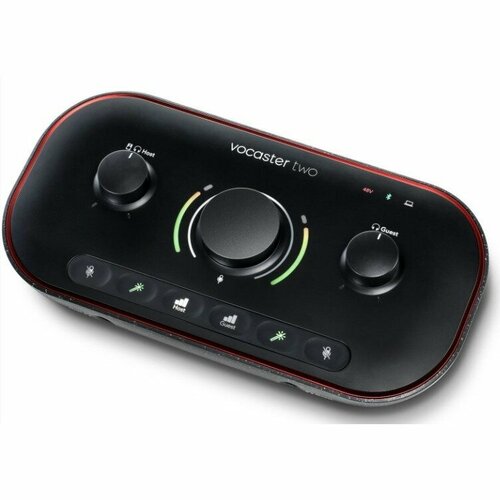 Внешняя звуковая карта с USB FOCUSRITE Vocaster Two Podcast комплект для домашней студии с микрофоном focusrite vocaster one studio podcast set