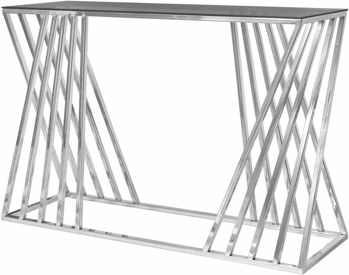 Консоль "Salvador" ( каркас хром, тонированное стекло) 1200х875х280мм