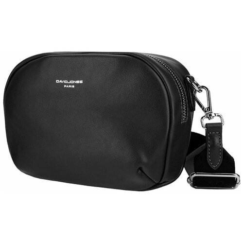 Стильная, влагозащитная, надежная и практичная женская сумка из экокожи David Jones CM6266K/BLACK