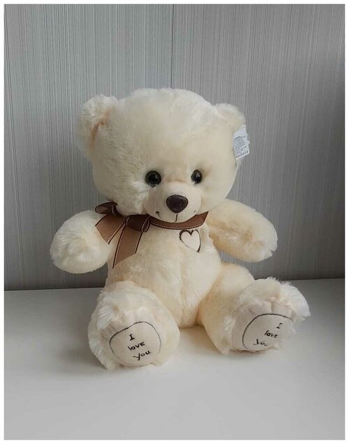 Мягкая игрушка плюшевый Мишка Медведь 50 см Молочный