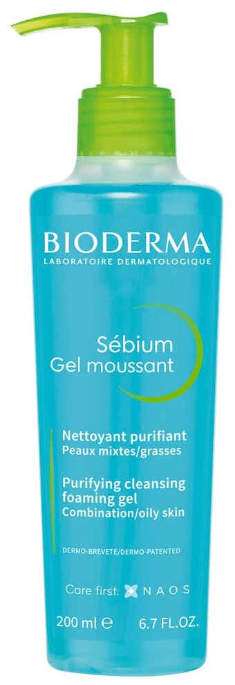 Bioderma гель-мусс Sebium для умывания жирной и проблемной кожи, 200 мл, 290 г