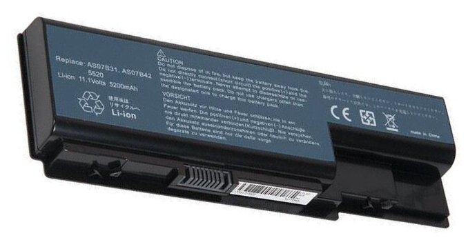 AS07B31 Аккумулятор для ноутбука Acer Aspire 5520 5230 5710 5720 5739 5920 6530 6930 7230 7520 7540 7520 7720 8920 5200mAh 11.1V