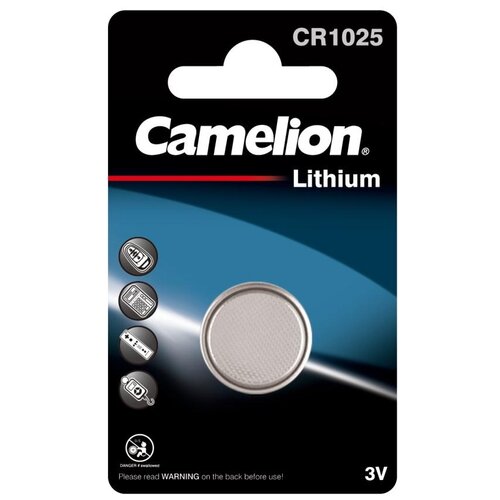 Элемент питания литиевый CR1025 BL-1 (блист.1шт) Camelion 5228